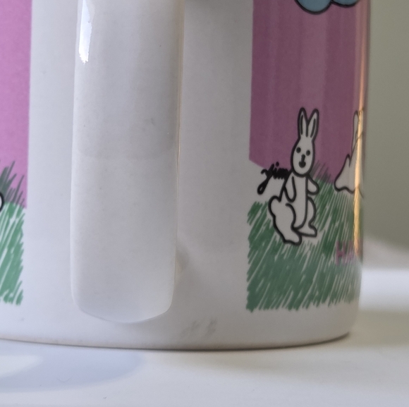VTG My Melody "Happy Easter" Mug Rare Korea Sanrio Licensing 1980s Retro Kawaii - Picture 9 of 13